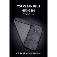 Dev Boy Mikrofiber Araç Kurulama Havlusu 70X90CM 650GSM Çift Taraflı Kurulama Bezi Ultra Emici Havlu