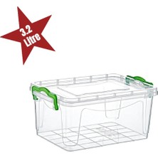 Pileli Store Şeffaf Saklama Kutusu 3.2 Litre