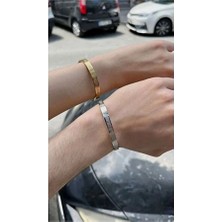 Ayetel Kürsi Bileklik Gümüş Paslanmaz Çelik Ayarlanabilir Bileklik