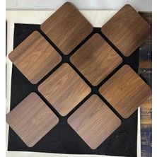 Vintage Keçeli Yatay Mdf Panel Nry 013