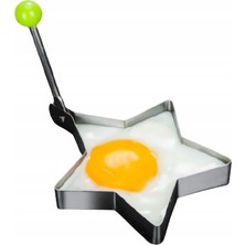 Pileli Store Metalik Yıldız Şeklinde Metal Omlet Yumurta ve Krep Kalıpları