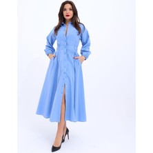 Modaurul 5903 Elbise-Mavi
