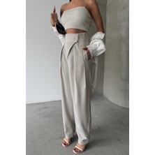 Modaurul Tasarım Pantolon - Bej