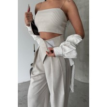 Modaurul Tasarım Pantolon - Bej