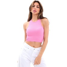 Modaurul 2501 Sporcu Yarım T-Shirt-Pembe