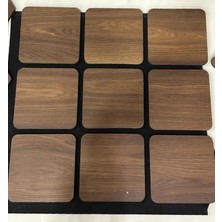 Vintage Keçeli Yatay Mdf Panel Nry 014
