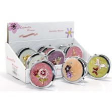 Pileli Store Kabartmalı Desenli El Aynası Model 2