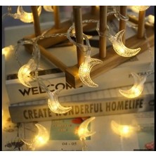 Pileli Store 3m 20 LED Gün Işığı 2 Kademeli Ay Şekilli