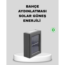 Pileli Store Solar Dış Mekan Aplik Su Geçirmez Dayanıklı LED Aydınlatmalı
