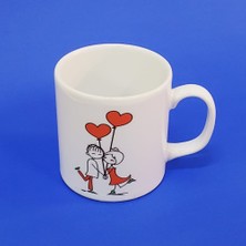 Pileli Store Mutlu Çift Temalı Kupa Bardak