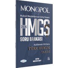 Monopol Yayınları Hmgs Türk Hukuk Tarihi Soru Bankası 3. Baskı 2026