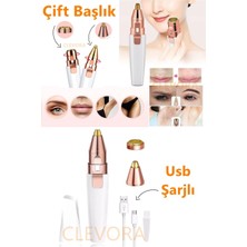 Pileli Store Kaş Bıyık Alma Epilatörü -Yüz Epilatör- Kıl Kaş Bıyık Tüy Alma Aleti- Epilasyon Çift Ba