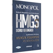 Monopol Yayınları Hmgs Hukuk Felsefesi ve Sosyolojisi Soru Bankası 3. Baskı 2026