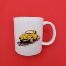 Pileli Store Sarı Vosvos Tasarım Kupa Bardak