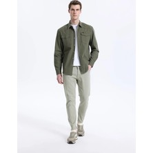 Lee Cooper Normal Bel Slim Tapered Haki Erkek Chino Pantolon 262 Lcm 221005 Lonce Haki