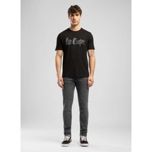 Lee Cooper Jeff Erkek Skınny Süper Dar Kesim Normal Bel Dar Paça Jean Pantolon Antrasit