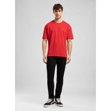 Lee Cooper Jeff Erkek Skınny Süper Dar Kesim Normal Bel Dar Paça Jean Pantolon Siyah
