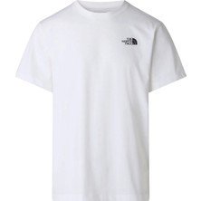 The North Face NF0A8GV0FN41-M Half Dome Graphıc Te Beyaz Yuvarlak Regular Fit Düz Erkek T-Shirt