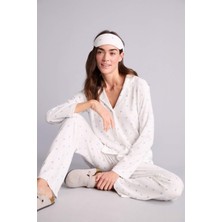 DeFacto Çiçekli Pijama Takımı Üst Alt H1801AX26SP