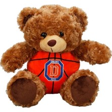 Pileli Store Dinamo Basketbol Topu Gövdeli Oturan Peluş Ayı 30 Cm.