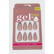 Pileli Store Orange Yapıştırıcılı Jel Takma Tırnak