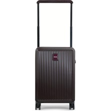 GROUND Ametis Kabin(Küçük) Boy Valiz Geniş Çekçekli Mor - 10737