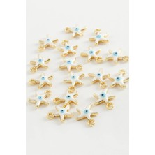 Pileli Store Deniz Yıldızı Tek Kulplu Mineli Bileklik ve Kolye Ucu Aparatı 1 Adet