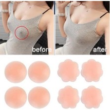 Pileli Store Göğüs Ucu Kapatan Silikon