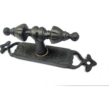 Pileli Store Eco Lounge Antika Tarz Dekoratif Pirinç Burma Pencere Kolu - 152X32 Mm, Oksit