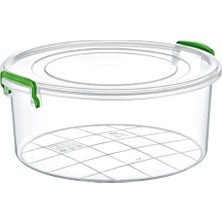 Pileli Store Yuvarlak Saklama Kutusu 4 Litre