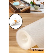 Pileli Store 45CMX3METRE Kalın Çekmece ve Dolap Içi Raf Örtüsü Kaydırmaz Eva Raf Organizer