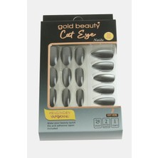 Pileli Store Gold 24'lü Kedi Gözü Takma Tırnak