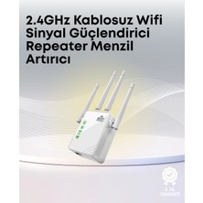 Pileli Store Yüksek Hızlı Parazit Önleyici Wifi Repeater Router