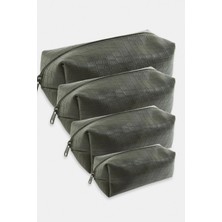 Pileli Store 4 Adet El Tutmalı Makyaj Çantası