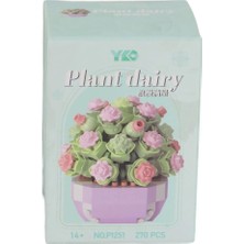 Pileli Store P1251 Panlos Simülasyon Çiçek Serisi 270 Parça Block Oyuncak