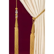 Mefaks Tekstil Damla Model Kordon Sarım Braçol Set Gold (2 Braçol + 1 Sarkıt)
