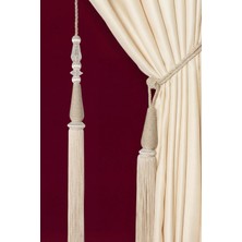 Mefaks Tekstil Damla Model Kordon Sarım Braçol Set Krem (2 Braçol + 1 Sarkıt)