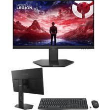 Profesyonel Oyuncu Monitörü Lenovo Legion R24i-30 23.8" 0.5ms 240Hz IPS Panel FHD FreeSync Premium Yükseklik Ayarlı Pivot Gaming Ekran Klavye + Mouse Hediyeli