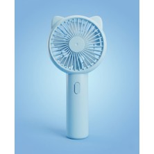 Gucso Taşınabilir Şarjlı Mini Fan USB Vantilatör Sessiz Güçlü El Tipi Yazlık Portatif Serinletici