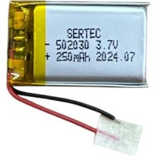 Pileli Store 502030 3.7V 250 Mah Li-Polymer Pil DEVRELI/1.5A