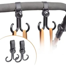 Pileli Store 2 Kancalı 1 Adet Bebek Arabası, Motor, Bisiklet Eşya Taşıma Aparatı Plastik Kanca