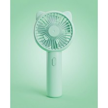Gucso Taşınabilir Şarjlı Mini Fan USB Vantilatör Sessiz Güçlü El Tipi Yazlık Portatif Serinletici