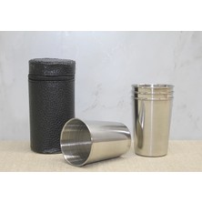 Eco Port Deri Kılıflı 4'lü Shot Bardak ALK3926