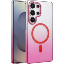 Eco Port Samsung Galaxy S24 Ultra Glossy Magsafe Kapak - Pembe