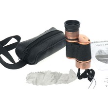 Pileli Store 6X24 Baıgısh Askeri Tarzi Pirinç ve Deri Kaplamalı Deri Çantalı Monocular Dürbün Princ