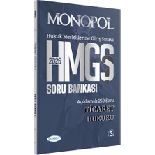 Monopol Yayınları Hmgs Ticaret Hukuku Soru Bankası 3. Baskı 2026