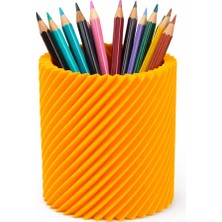 Yapı3D Spiral Tasarım Kalemlik | Masaüstü Kalem Tutucu | Sert Plastik Kalem Standı | Modern Dekoratif Organizer (Renk Seçenekli)
