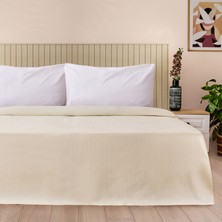 Evidea Soft Luna Çift Kişilik Pike - Krem - 200X220 cm