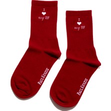 Paul Kenzie Valentine Collection - Soket Çorap - I Love My Gf/bf