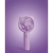 Gucso Taşınabilir Şarjlı Mini Fan USB Vantilatör Sessiz Güçlü El Tipi Yazlık Portatif Serinletici